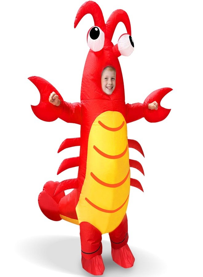 Camlinbo Halloween Lobster Inflatable Costumes, Full Body Blow Up Costume for Kids, Funny Halloween Inflatables for Cosplay Party Boys Girls - Image 1